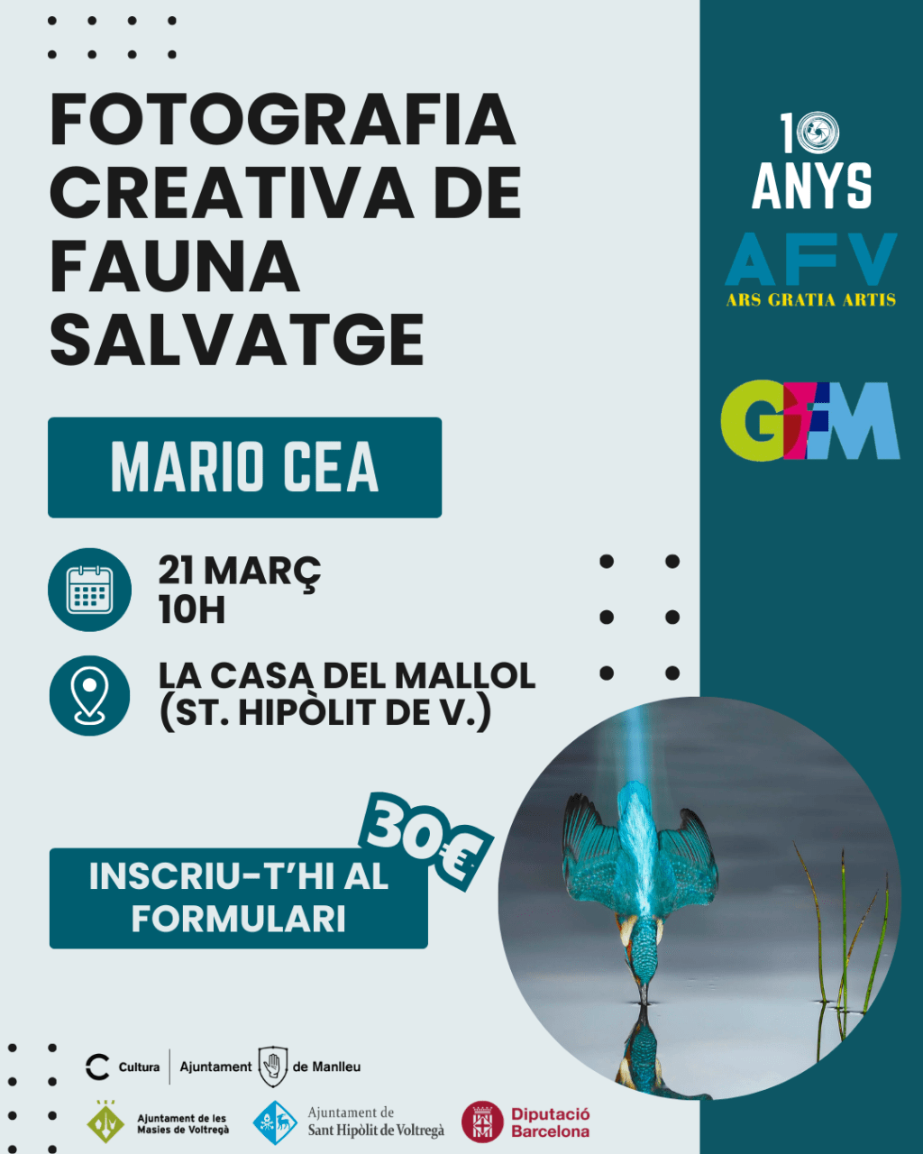 Cartell 10 anys - curs mario cea